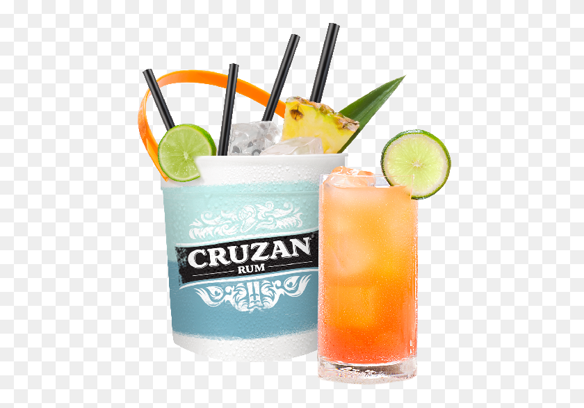 462x527 Agregue El Nuevo Ron Cruzan Ron De Frutas Tropicales A Su Lista De Cubo Cruzan - Bebida Tropical Png