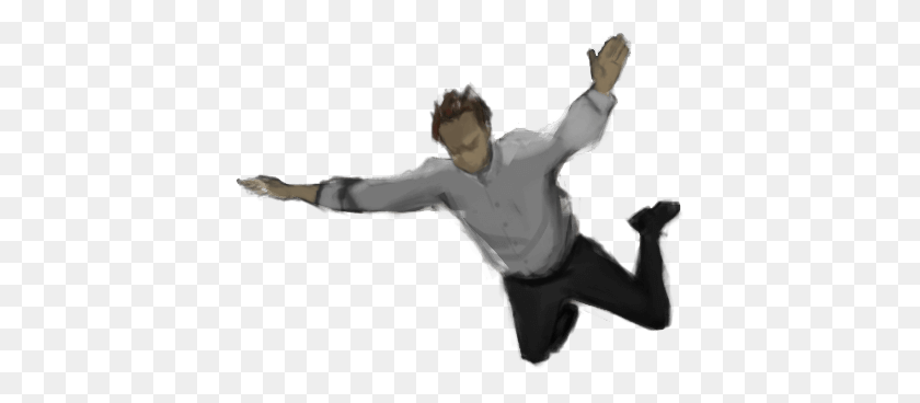 409x308 Added - Person Falling PNG