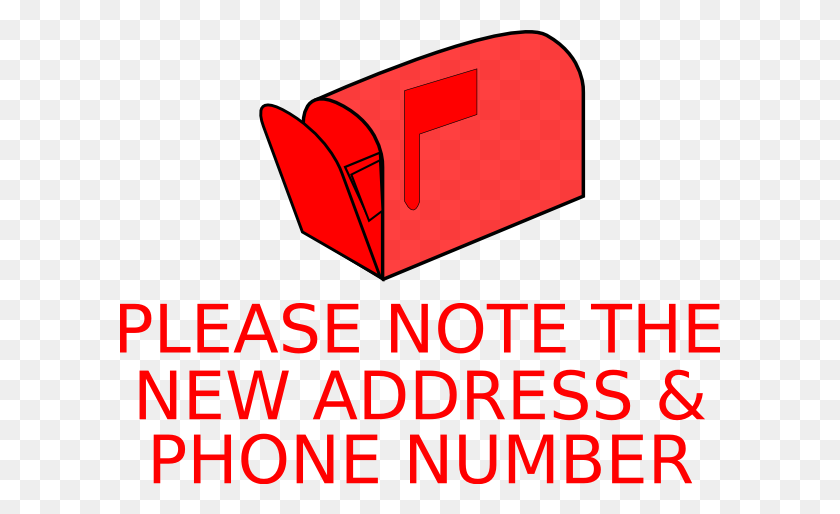600x454 Address Changed Clip Art - Please Note Clipart