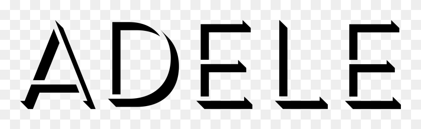 3080x786 Adele Logo - Adele PNG