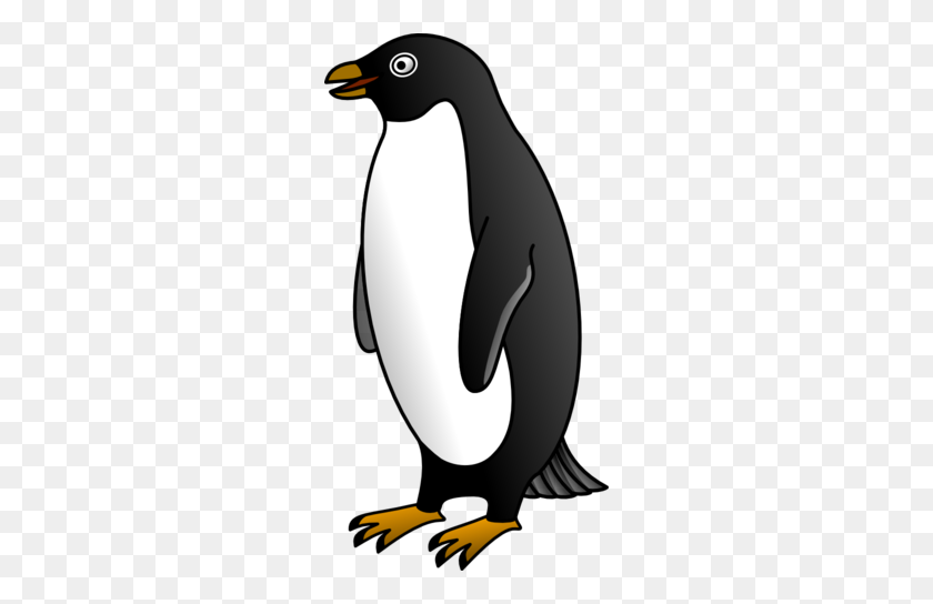 256x484 Пингвин Адели Клипарт - Пингвин Картинки Бесплатно