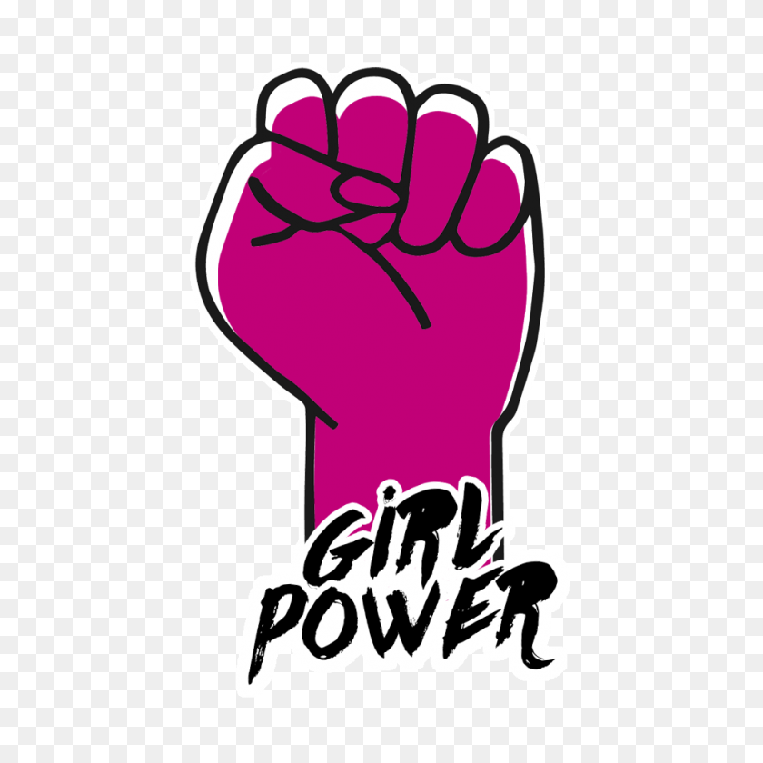 958x958 Adesivo Girl Power De Flores - Girl Power PNG