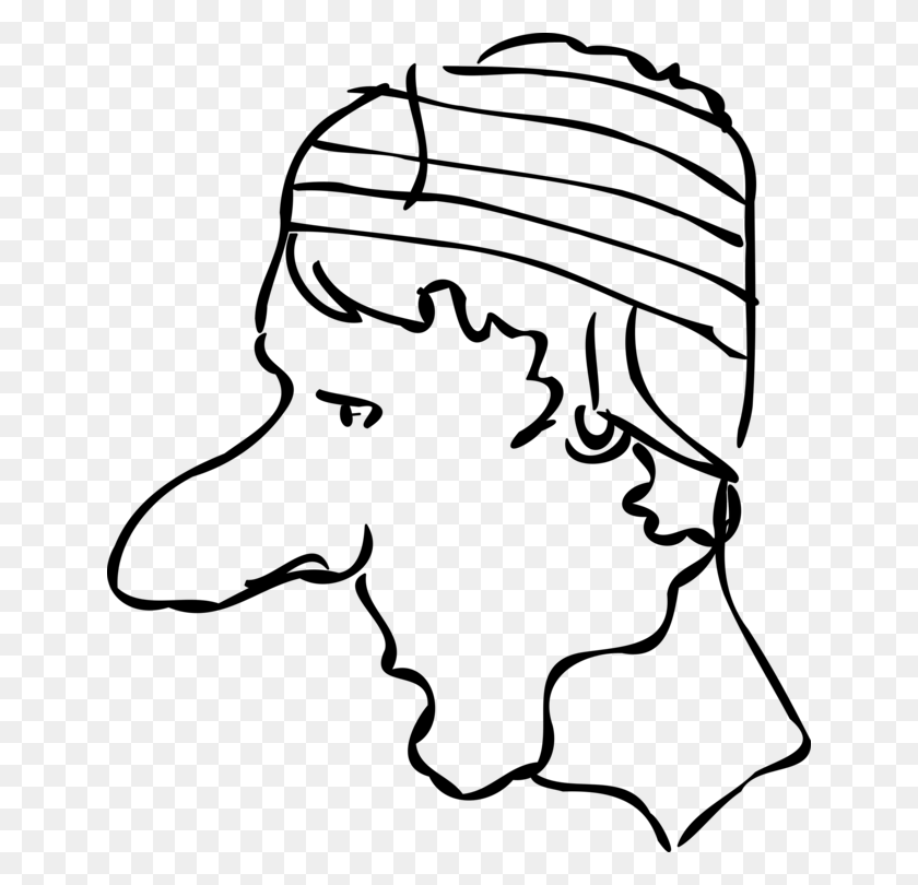 644x750 Adhesive Bandage Head Download Face - Wound Clipart