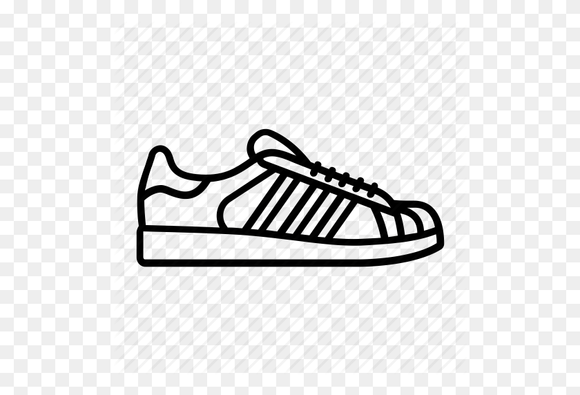 512x512 Adidas, Boots, Shoe, Shoes, Sneaker, Sneakers, Superstar Icon - Sneaker PNG
