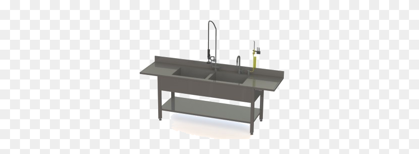 350x250 Adjustable Height Processing Sinks - Sink PNG