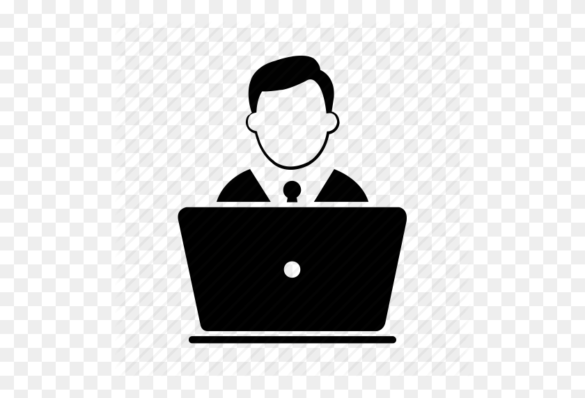 512x512 Admin, Business, Laptop, Laptop Users, Office, Person, User Icon - Person Icon PNG
