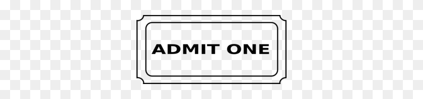298x138 Admit One Ticket Clip Art - Carnival Ticket Clipart