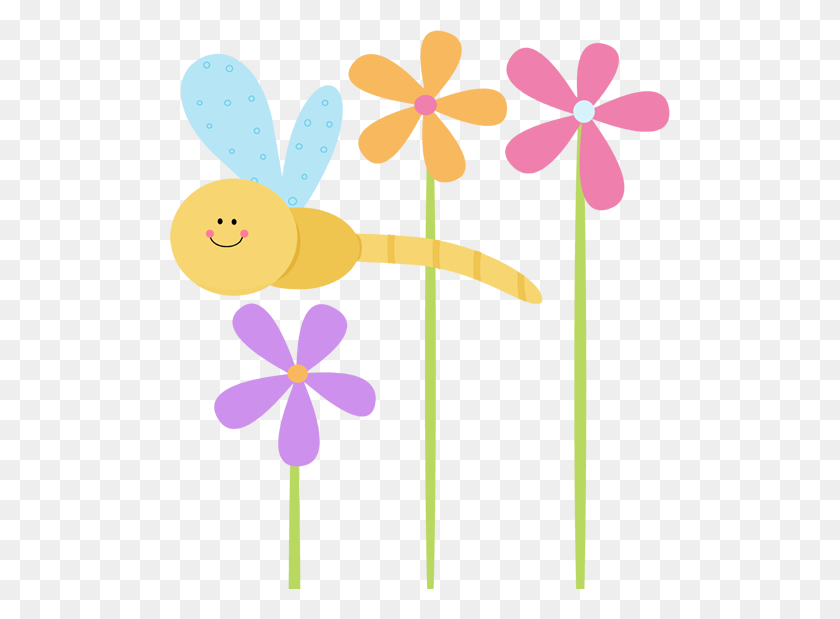 500x559 Adorable Clipart Dragonfly - Clipart Firefly