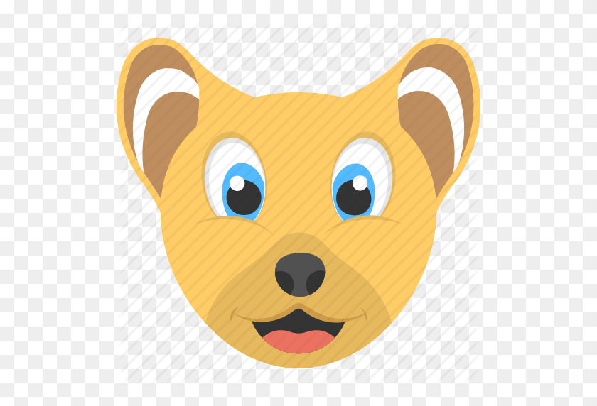 512x512 Adorable Cub, Baby Lion, Cub Face, Smiling Cub, Wild Animal Icon - Lion Cub Clipart