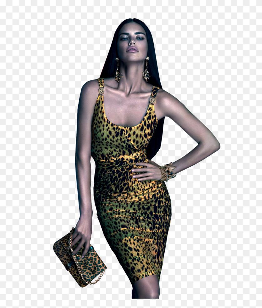 1024x1215 Adriana Lima Transparent Background - Versace PNG