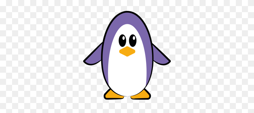 293x313 Pingüino Adulto Y Niño - Clipart De Ocio