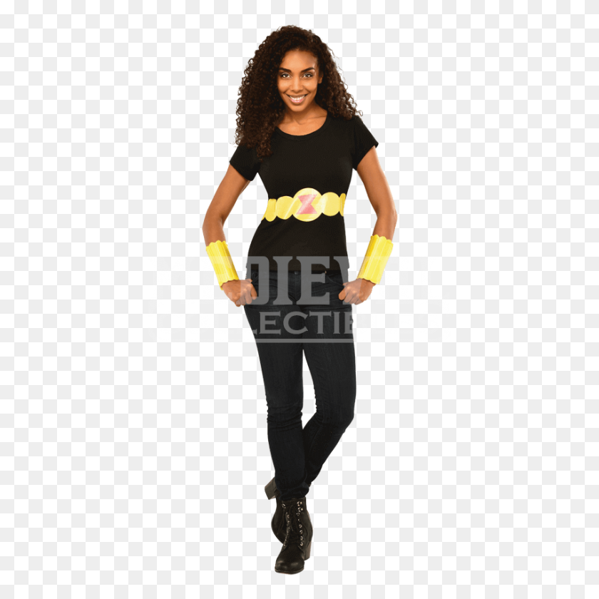 850x850 Adult Black Widow Costume Top And Gauntlets - Black Widow PNG