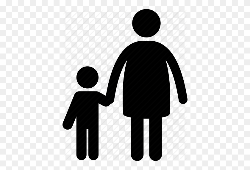 420x512 Adult, Child, Holding Hand, Mother, Parent, Parenting, Son Icon - Parent PNG