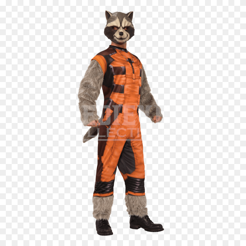 850x850 Adult Deluxe Rocket Raccoon Costume - Rocket Raccoon PNG
