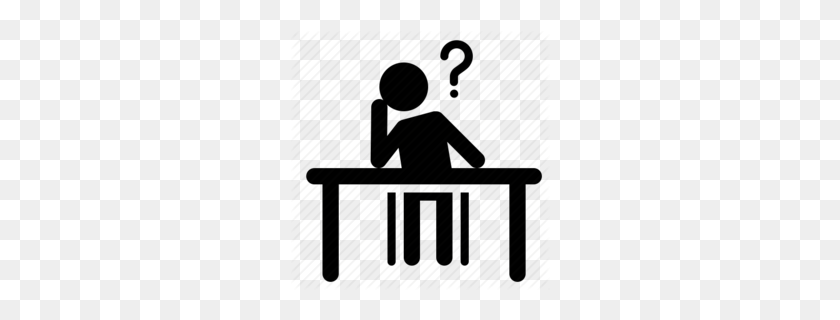 260x260 Adult Student Clipart - Student At Desk Clipart