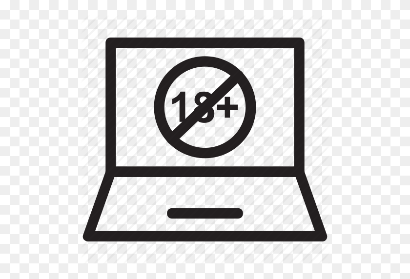 512x512 Знак Только Для Взрослых, Цензура, Ноутбук, Рекомендуется, Запрещено - Цензура Png