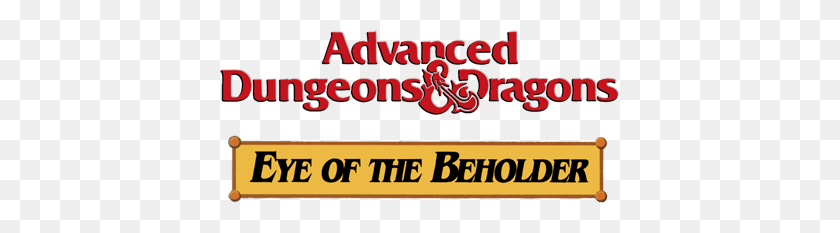 400x173 Advanced Dungeons Dragons Eye Of The Beholder Details - Dungeons And Dragons Logo Png