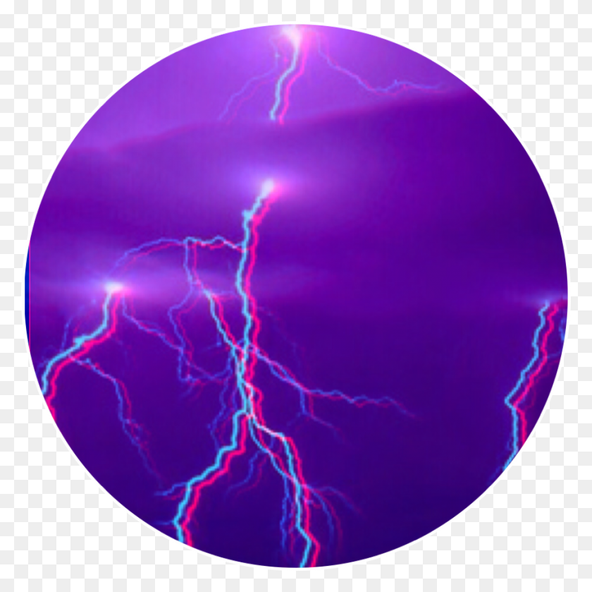 902x902 Aesthetic Lightning Purple - Purple Lightning PNG