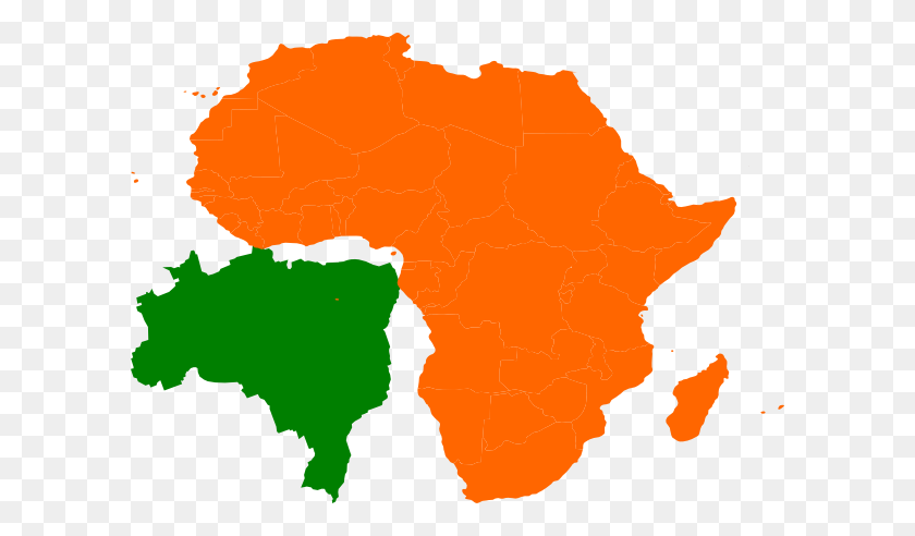 600x432 África Brasil Mapa De Imágenes Prediseñadas En Clker - Mapa De Imágenes Prediseñadas Png
