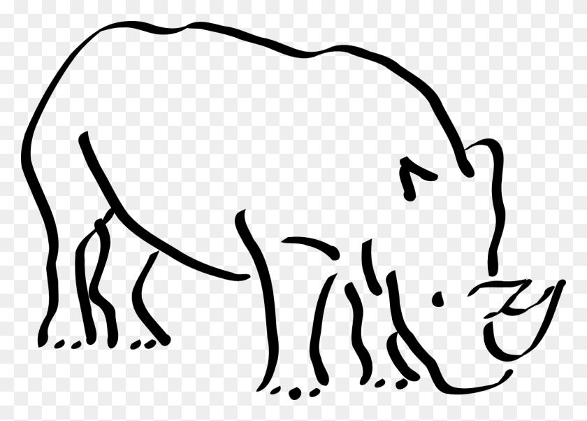 1331x926 Africa Clipart Rhinoceros - South Africa Clipart