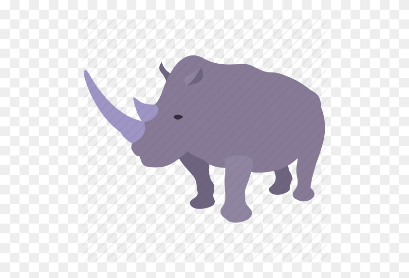 512x512 África, En Peligro De Extinción, Caza Furtiva, Protección, Rinoceronte, Rinoceronte, Icono Salvaje - Rhino Png