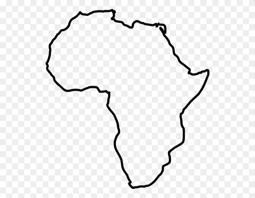 540x595 Africa Map Clip Art Clipart - Rasta Clipart