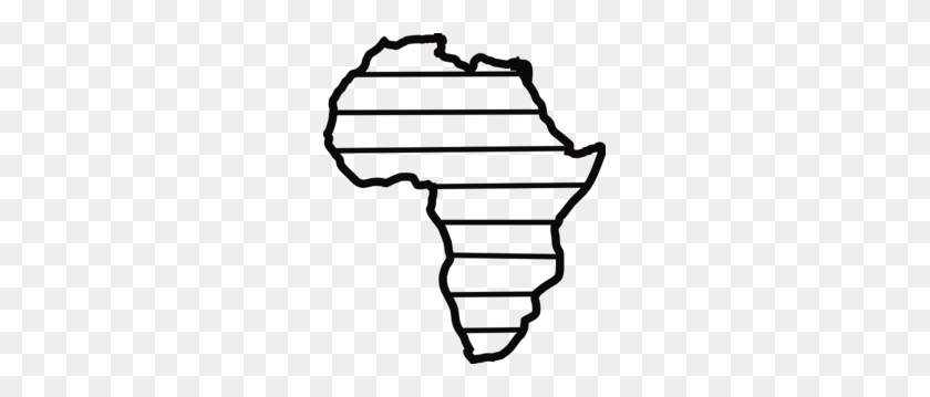 255x299 Africa Outline Clip Art - Africa Clipart Black And White