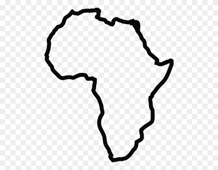 498x596 Africa Png Clip Arts For Web - Africa Clipart Black And White