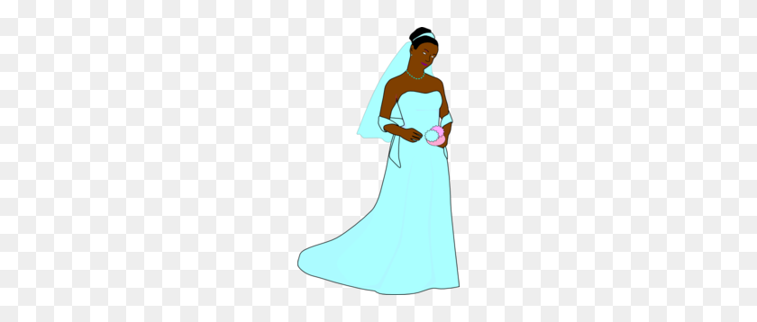 180x298 African American Bride Clip Art - Free Bride Clipart
