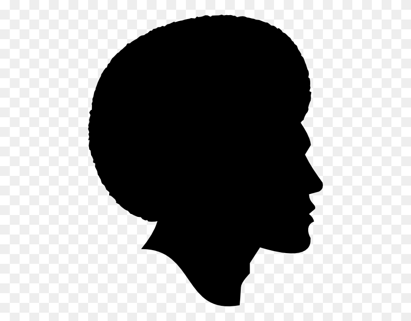 480x597 African American Family Silhouette Black Male Afro Silhouette - X Men Clipart