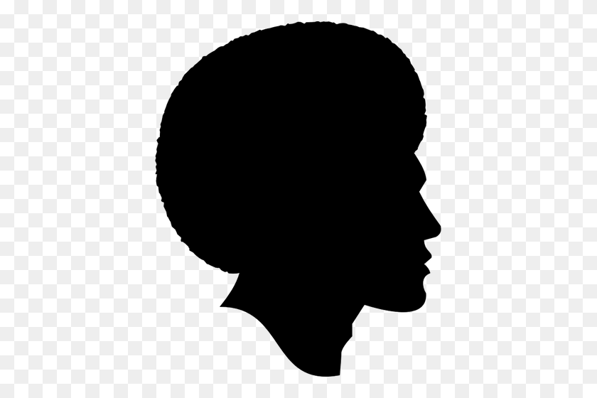403x500 African American Male Silhouette - American History Clipart