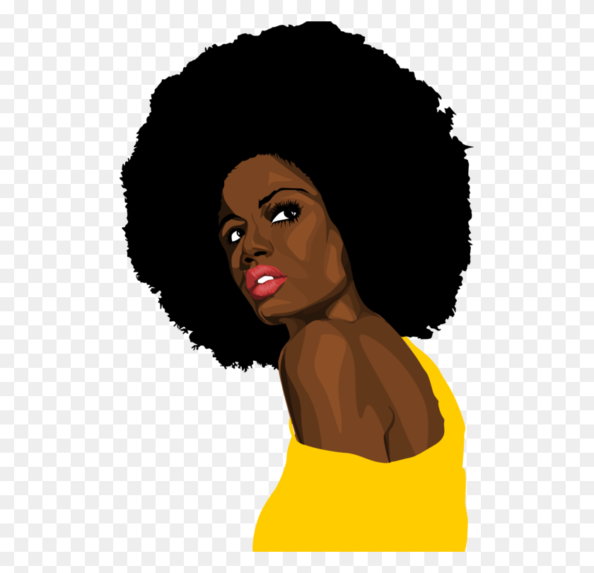 501x750 Афро-Американцы Черная Женщина Женское Искусство - Красивая Женщина Клипарт