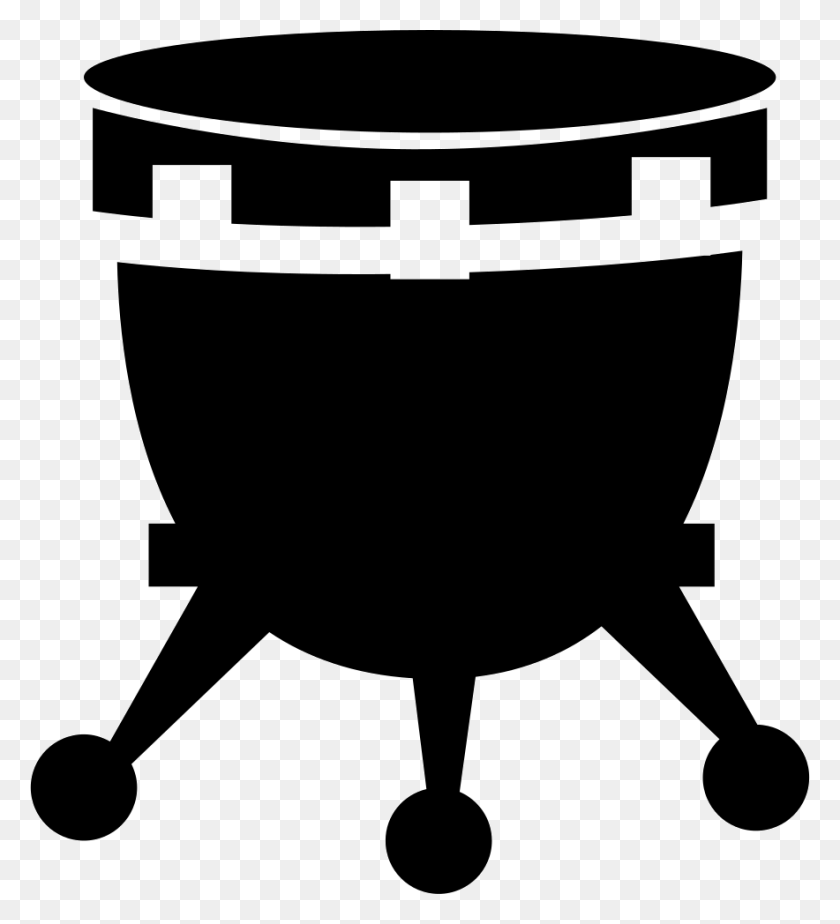 884x980 African Drum With Stand Png Icon Free Download - African PNG