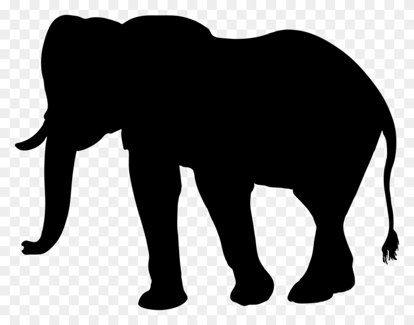 974x750 African Elephant Elephantidae Animal Silhouettes Drawing Free - Africa Clipart Black And White