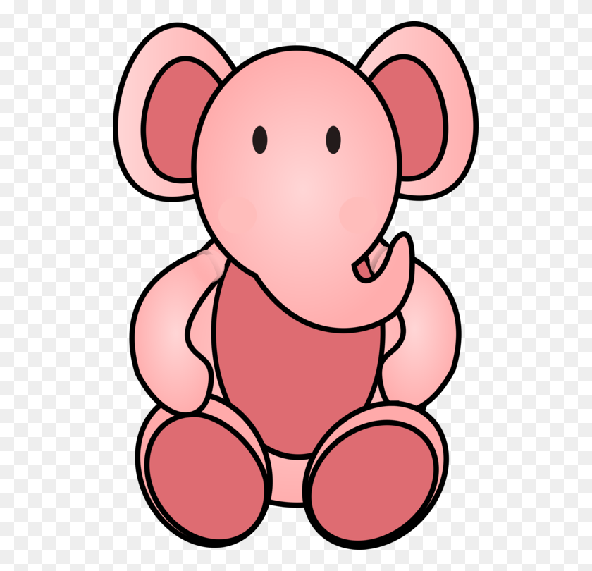 519x750 African Elephant Elephantidae Lion Seeing Pink Elephants Drawing - Cuddle Clipart
