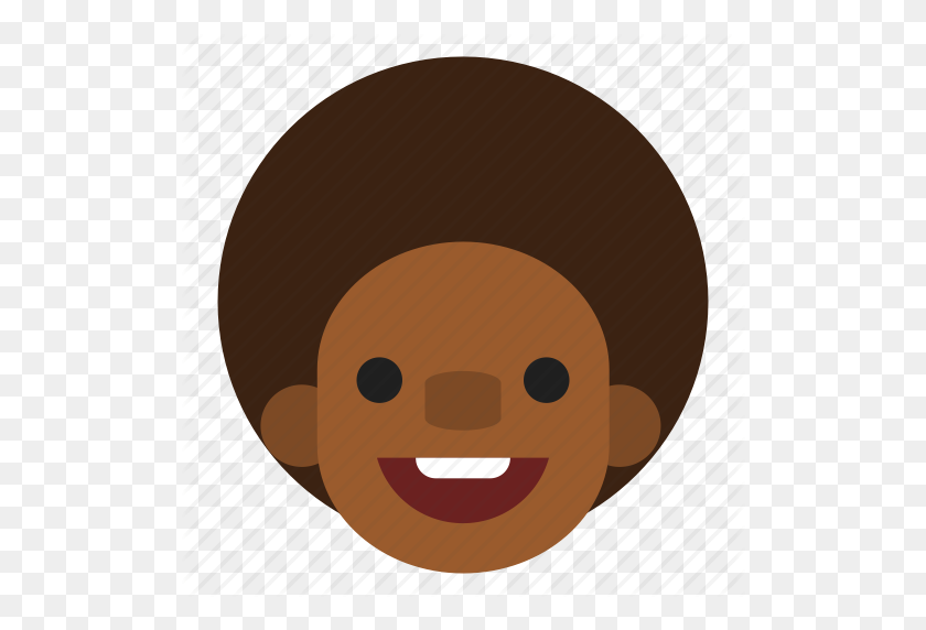 512x512 Afro, Negro, Cara, Chico, Cabeza, Hombre, Icono De Hombre - Mujer Afro Imágenes Prediseñadas