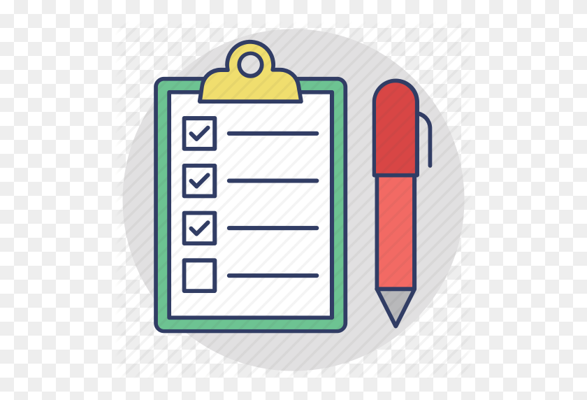 512x512 Agenda List, Checklist, Quality Notes, Shopping List, Wishlist Icon - Agenda Clipart