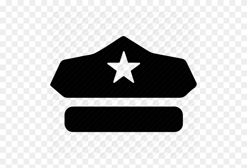 512x512 Agente, Gorra, Moda, Aplicación De La Ley, Icono De Policía - Aplicación De La Ley Clipart