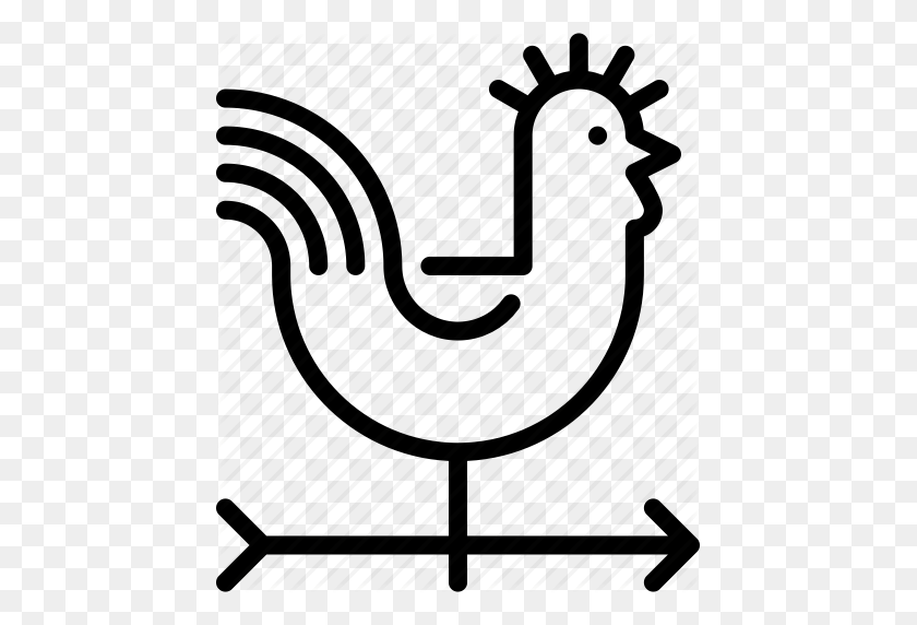 443x512 Agriculture, Cock, Rural, Village, Wind, Windpower Icon - Cock PNG