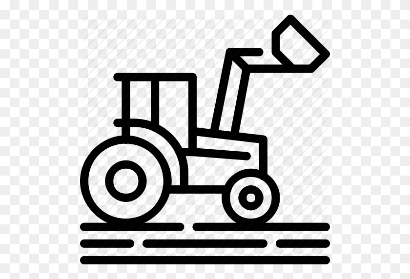 512x512 Agricultura, Granja, Agricultura, Tractor, Icono, -, Tractor, Neumático, Imágenes Prediseñadas