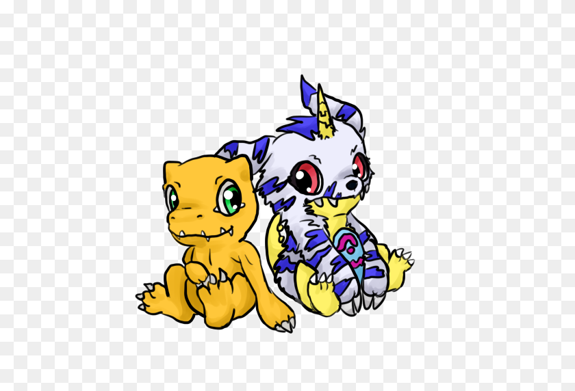 512x512 Mejores Amigos De Agumon Gabumon !!!! Digimon Digimon - Agumon Png