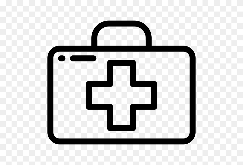 512x512 Aid Kit, Medical, Doctor Icon With Png And Vector Format For Free - First Aid Clipart Black And White