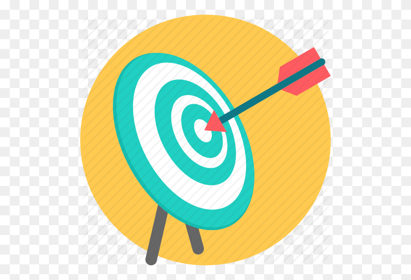 512x512 Aim, Bullseye, Dartboard, Focus, Goal, Target, Targeting Icon - Archery Target Clipart