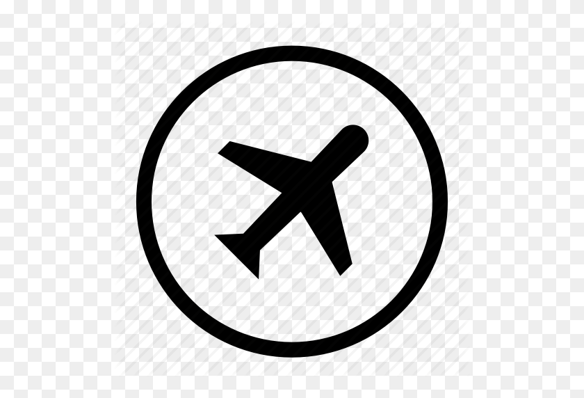 512x512 Воздух, Самолет, Полет, Самолет, Значок Путешествия - Значок Путешествия Png