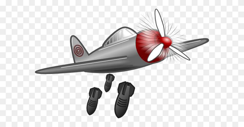 600x378 Воздушная Атака Картинки - Пропеллерный Самолет Клипарт