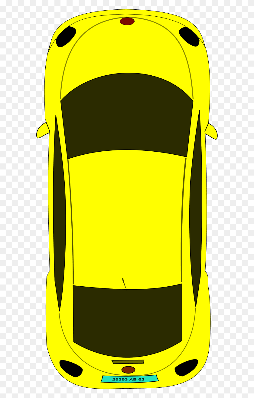 600x1255 Воздушный Шар - Желтый Автомобиль Клипарт