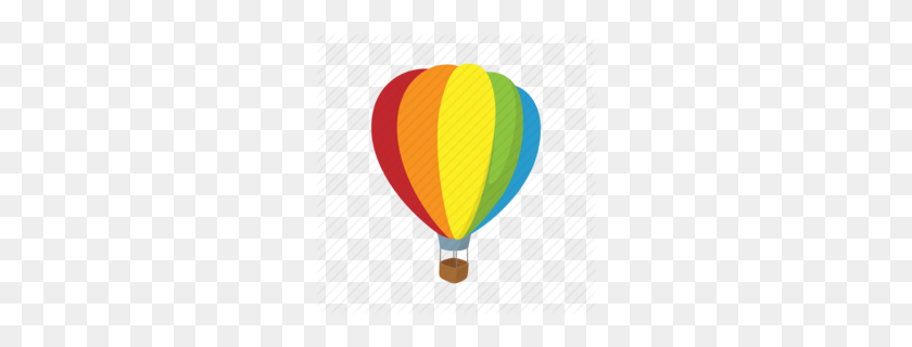 260x260 Air Balloon Clipart - Parachute Clipart