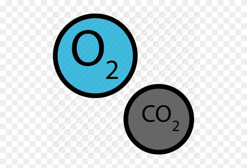 512x512 Aire, Carbono, Dióxido, Naturaleza, Icono De Oxígeno - Clipart De Dióxido De Carbono