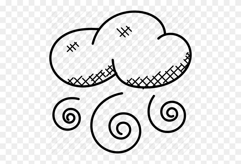 512x512 Air Clouds, Weather, Weather Forecast, Winds Blowing, Windy - Wind Blowing Clipart