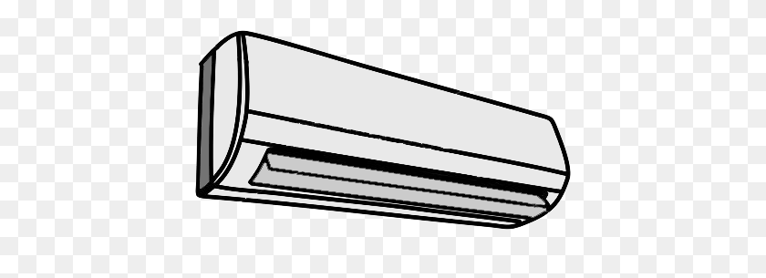 450x245 Air Conditioner Clipart Png Clipartxtras Clipart - Air Clipart Black And White